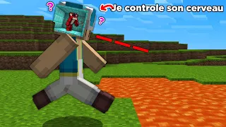 J'ai Triché en Contrôlant son Cerveau pendant un Manhunt Minecraft