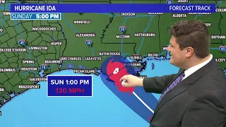 When will Hurricane Ida make landfall in Louisiana?