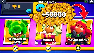 FULL BRAWL PASS SEASON 16 on 0 TROPHY ROAD Account | Brawl Stars #Candyland