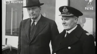 The Queen Mary heads to sea (1936)