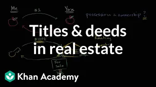 Titles and deeds in real estate | Housing | Finance & Capital Markets | Khan Academy