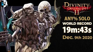 I can't believe it. Any% [Former] World record 19:43s, Divinity Original sin 2 Definitive edition