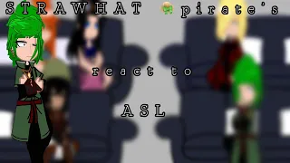 |~*One piece react to the ASL Brothers *•|