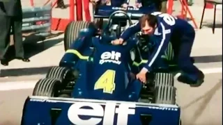 1976 Formula 1 Spanish GP - Tyrrell P34 six-wheeler first appearance F1 - Niki Lauda - Madrid Jarama