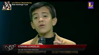 Stefano González | No me doy por vencido | Audiciones a Ciegas | La Voz Kids Perú