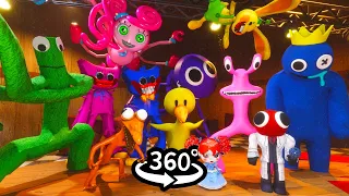 360° Rainbow Friends vs Poppy Playtime Friday Night Funkin