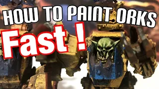 How to paint Orks (Armour in under a hour!!)