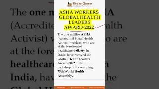 ASHA Workers - The Science Revision for UPSC