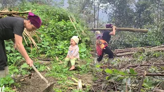 The mother and daughter worked as hired laborers carrying wood