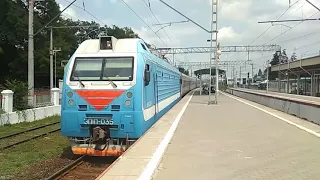 ЭП1П-035 с поездом 045Е "Урал" Екатеринбург - Кисловодск