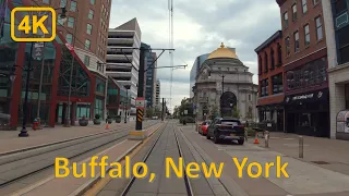 Driving in Downtown Buffalo, New York - 4K60fps