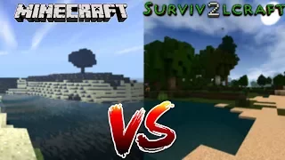 Minecraft PE Ultra Shaders VS SurvivalCraft 2 Shaders (Side By Side Comparison)