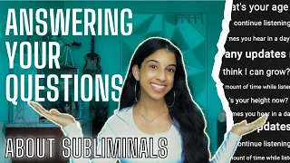 Watch This Before You Listen To Subliminals - Answering All Of Your Questions