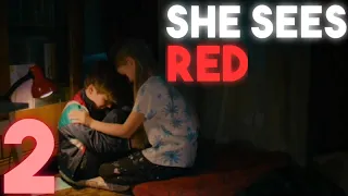 3 КОНЦОВКИ И СМЕРТЬ СЕСТРЫ ЕГО БРАТА! SHE SEES RED ПРОХОЖДЕНИЕ НА РУССКОМ | SHE SEES RED