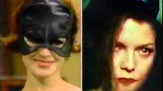 SEAN YOUNG ON JOAN RIVERS SHOW AS CATWOMAN 1991 BATMAN