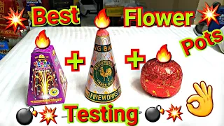 Best Amazing Testing Diwali Crackers | Flower Pots Stash 2020 | New sky Shot Diwali 2020🧨💣💥