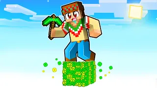 ¡Minecraft PERO es 1 BLOQUE de EXPERIENCIA! 😲💚💥 SILVIOGAMER MINECRAFT PERO