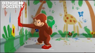 Curious George | George paints the apartment | Cartoon For Kids