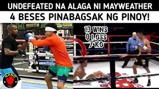 🇵🇭 UNDEFEATED NA ALAGA NI MAYWEATHER 4 BESES PINABAGSAK NG PINOY!