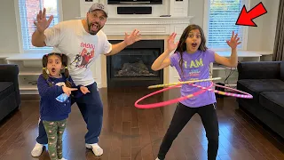 Kids HULA HOOPS Challenge - fun family Activity games