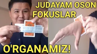 JUDA OSON FOKUSLAR O'RGANAMIZ! TAYYORGARLIKSIZ OSON FOKUSLAR O'RGANAMIZ!