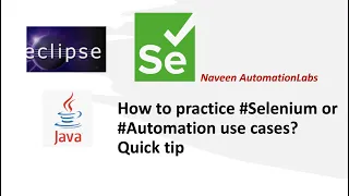 How to practice #Selenium or #Automation use cases? || Quick tip