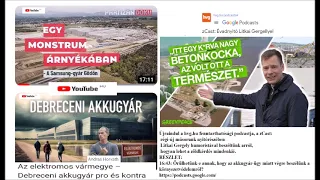 A Debreceni akkugyár-ügy kapcsán Litkai Gergely beszél a hvg.hu  fenntarthatósági podcastban/részlet