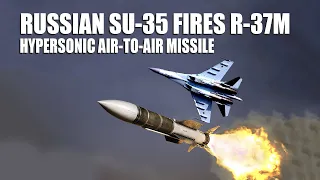 Russian Su-35 Fired Long Range R37M Air To Air Missile