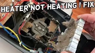 SPACE HEATER NOT HEATING ROOM FIX. SPACE HEATER NOT BLOWING HOT AIR