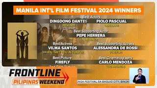 Mga wagi sa kauna-unahang Manila International Film Festival sa Hollywood, pinarangalan na