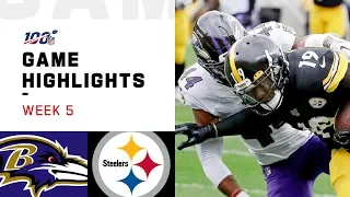 Ravens vs. Steelers Week 5 Highlights | NFL 2019