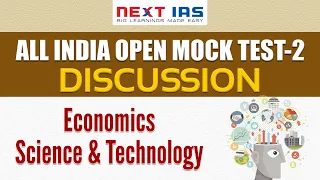 All India Open Mock Test-2 Discussion | Economics and Science & Technology | Prelims 2019