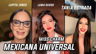 Mexicana Universal - Tania Estrada Lupita Jones y Miss Charm