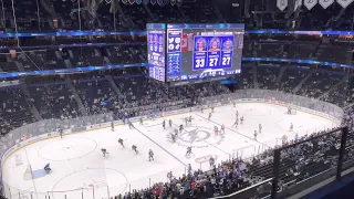 Lightning Warmups vs Rangers December 31