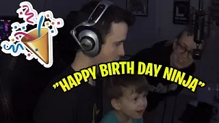 DRLUPO'S SON SINGS HAPPY BIRTHDAY TO NINJA! NINJA REVEALS NEW KEYBINDINGS! - Fortnite Moments #95