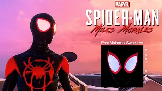 Sunflower🎵 -  Post Malone x Swae Lee (Spider-Man: Miles Morales Perfect Swinging PS5 4k 60fps)