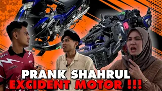 PRANK EXCIDENT MOTOR ALIF!! ALIF MARAH MOTO HANCUR!!