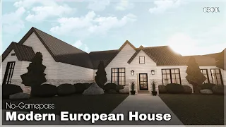 BLOXBURG | Modern European House | No-Gamepass | House Speedbuild