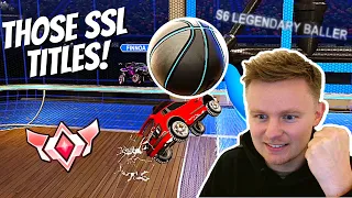 THOSE SSL TITLES ARE SCARY! - Rocket League Hoops Road to SSL #6