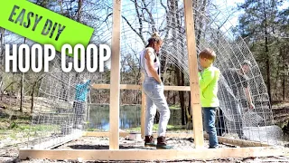 How to Build the Chicken HOOP COOP - EASY DIY