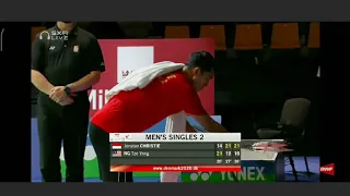 Match Result Quarter Final Jonathan Christie vs Ng Tze Yong 2-1 Indonesia 3-0 Malaysia