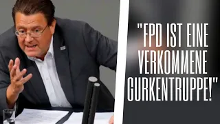 "Eine verkommene Gurkentruppe!" | Stefan Brandner (AfD) kritisiert die FDP scharf. | #bundestag