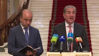 Foreign Minister Shah Mahmood Qureshi's Media Briefing in Dushanbe Tajikistan