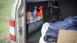 Порядок в багажнике УАЗ Патриот: боковые карманы