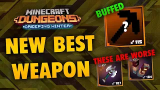 The NEW Best Weapon in Minecraft Dungeons: Creeping Winter DLC (VERY STRONG!!)
