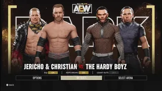 Full Match: Chris Jericho and Christian vs The Hardy Boyz - AEW Fight Forever Simulation