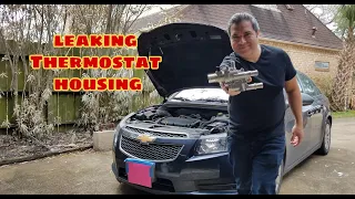 2014 Chevy Cruze 1.8L  How to replace thermostat housing and details of extra parts needed.