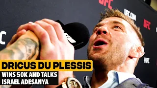 DRICUS DU PLESSIS WINS 50K AND TALKS ISRAEL ADESANYA (UFC 290)
