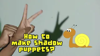 How to make shadow puppets using your hands?