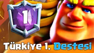 TÜRKİYE 1.Sİ DESTESİ İLE OYNADIM !!! #clashroyale